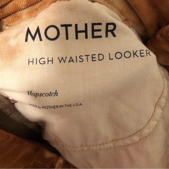 Mother High Waisted Looker Hopscotch Corduroy Tie Dye Pants 24 - Picture 9 of 10
